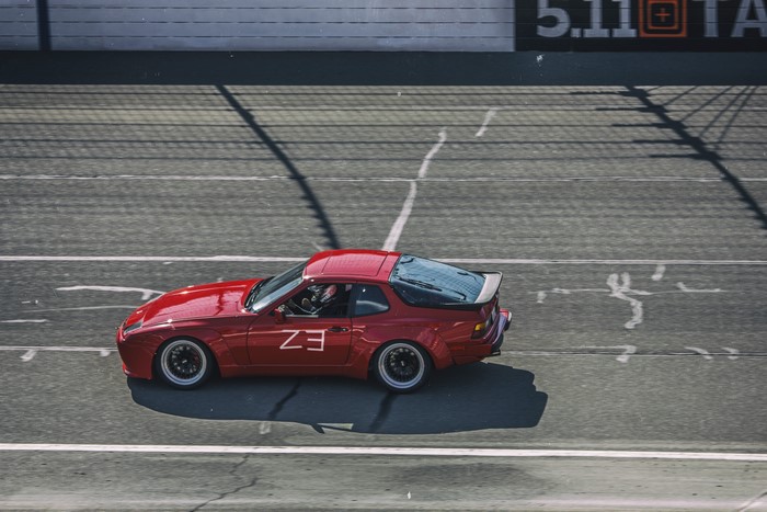 Red Porsche 944 on a Race Track