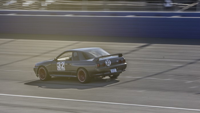 Nissan Skyline R32 GTR on a race track
