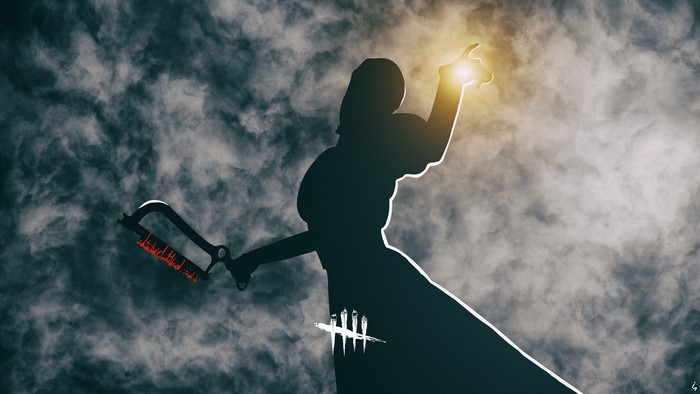 The Nurse from Dead by Daylight with a Saw