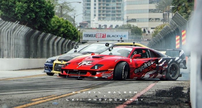 Ferrari F40 drifting at Formula Drift by Khyzyl Saleem