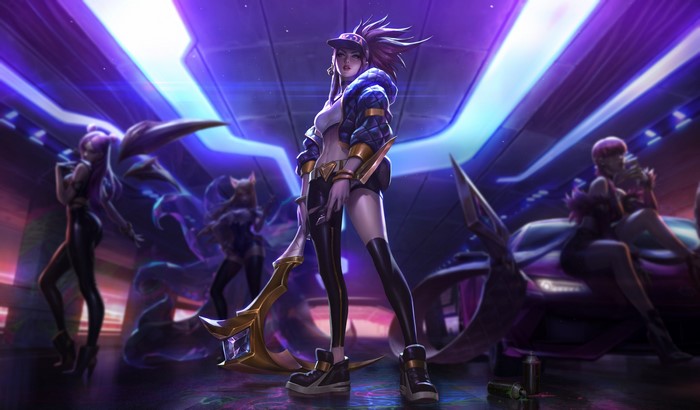 Akali from League of Legends K/DA 4K