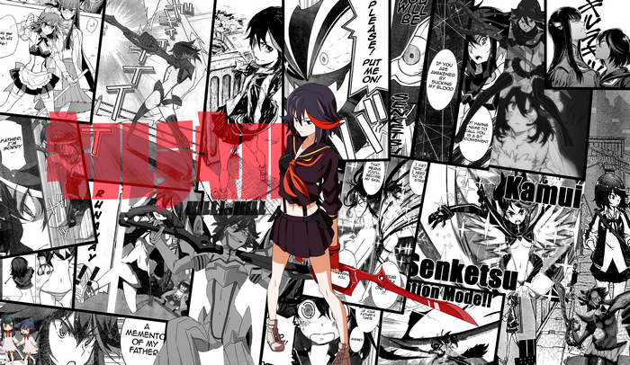 Matoi Ryuuko and Senketsu from Kill la Kill