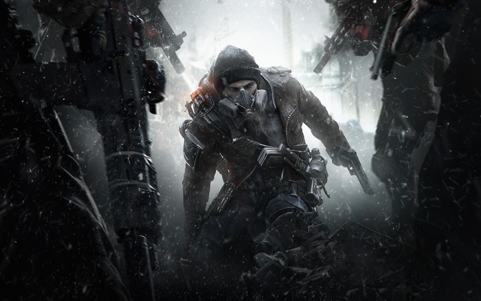 4K Tom Clancy's The Division soldier with gas mask