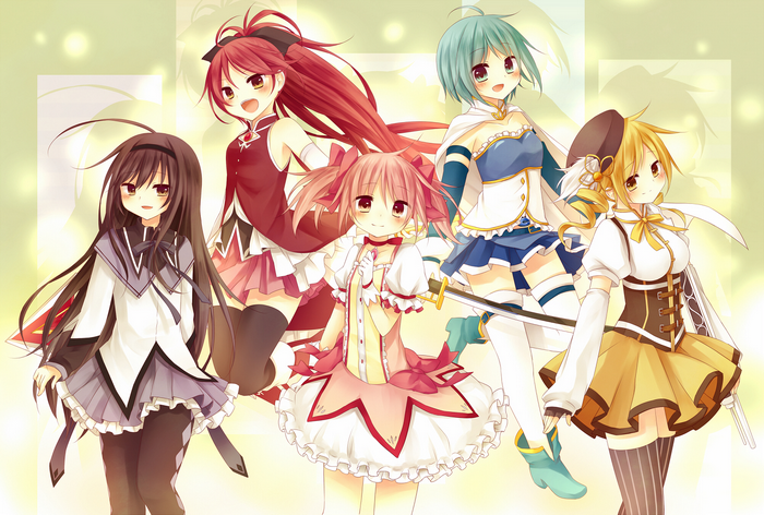 Mahou Shoujo Madoka Magica Anime Girls