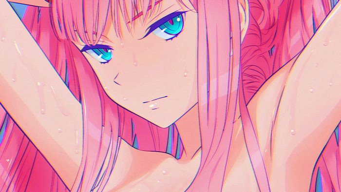 Zero Two from Darling in the FranXX Artwork