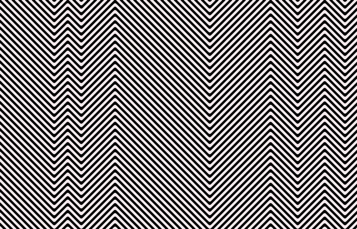Black and white zigzag optical illusion pattern