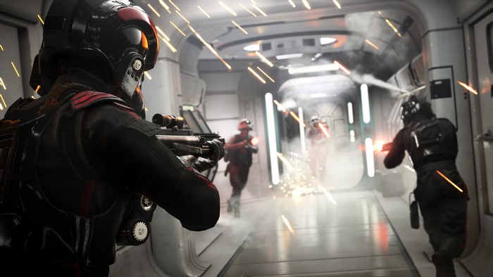 Star Wars Battlefront II Inferno Squad Troopers in battle