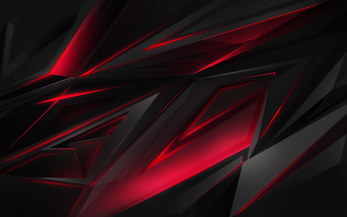 Abstract dark background with red geometric shapes