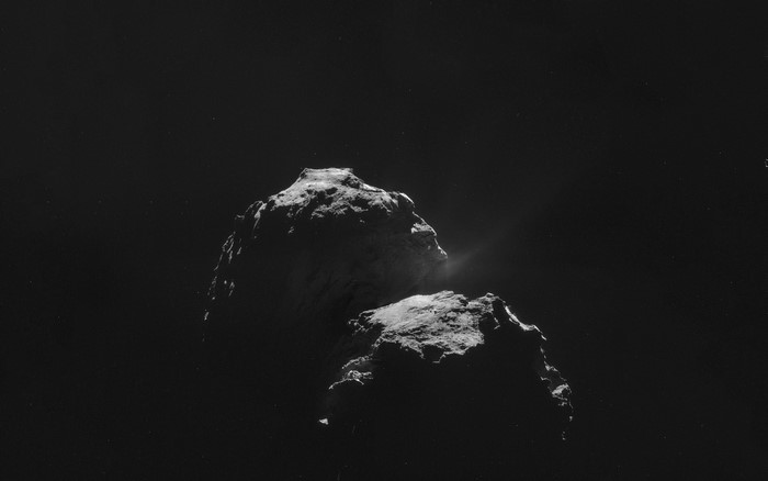 Comet 67P/Churyumov-Gerasimenko in space