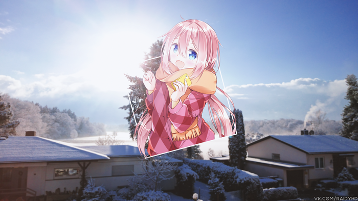 4K Nadeshiko Kagamihara from Yuru Camp in Winter