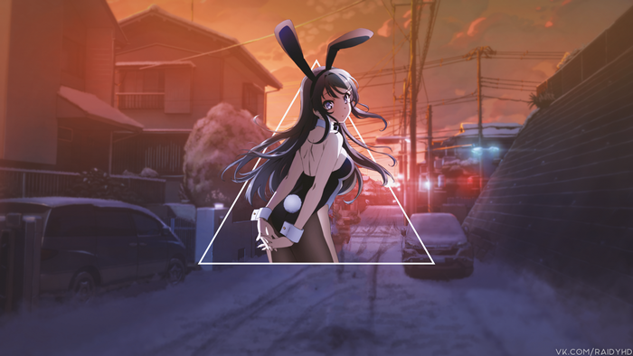 Sakurajima Mai from Seishun Buta Yarou wa Bunny Girl Senpai no Yume wo Minai 4K