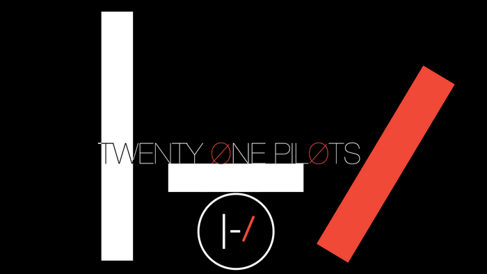 Twenty One Pilots logo with band name