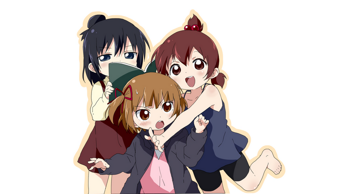 Marui Futaba and friends from Mitsudomoe