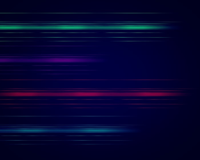 Abstract blurred horizontal lines on dark blue background