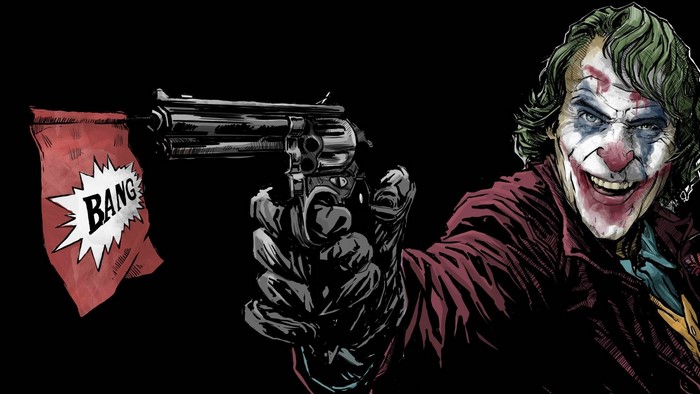 Joker with a BANG gun
