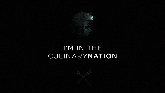 I'm in the Culinary Nation text with skull and cutlery