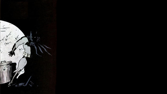 Batman in a dark alley