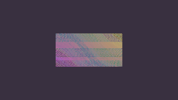 Abstract glitch art with purple background
