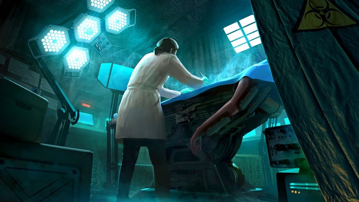 XCOM 2 concept art of a surgical procedure