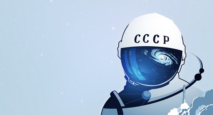 Soviet Union Astronaut Artwork