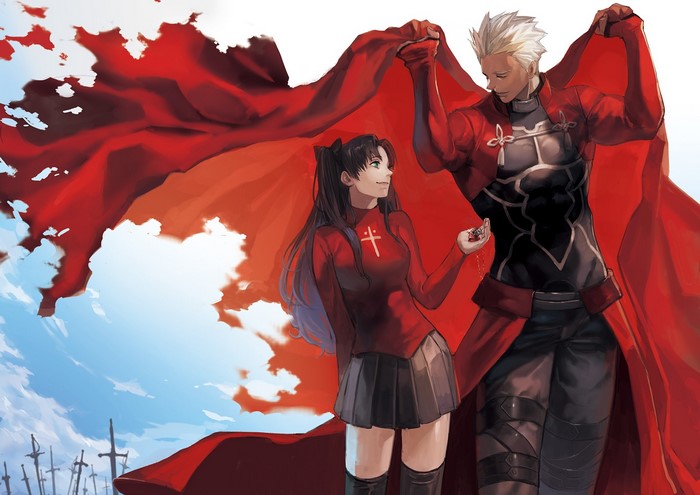 Archer and Rin Tohsaka from Fate/Stay Night