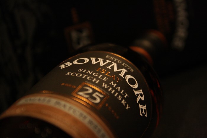 Bowmore 25 Year Old Islay Single Malt Scotch Whisky Bottle