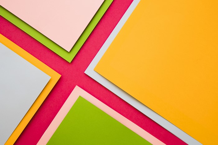 Colorful abstract paper layers