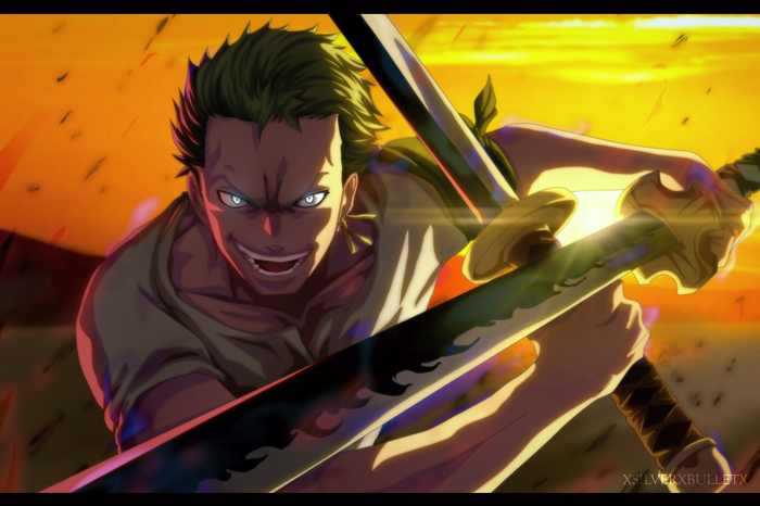 Roronoa Zoro from One Piece with swords