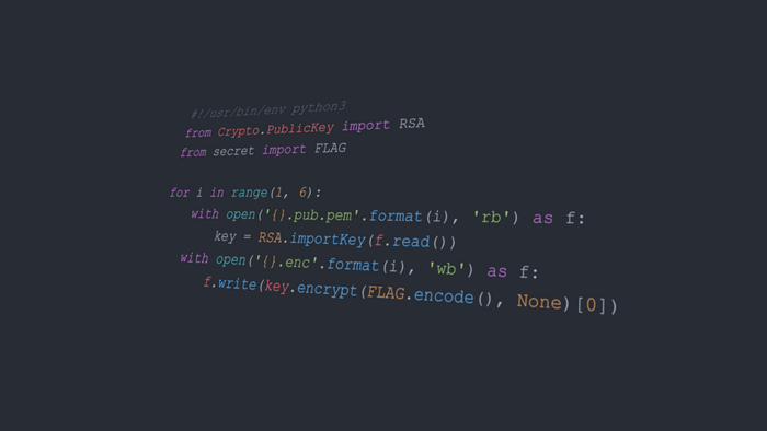 Python code for RSA encryption