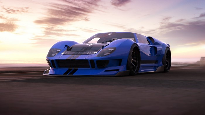 Blue Ford GT40 by Rostislav Prokop