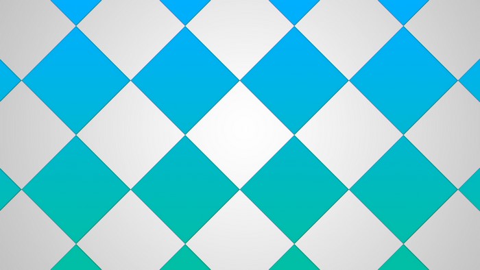 Abstract geometric pattern of blue and white diamonds