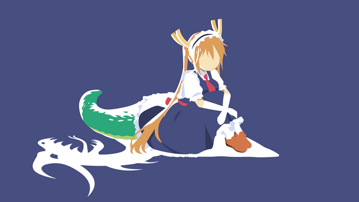 Tohru from Kobayashi-san Chi no Maid Dragon minimalist art