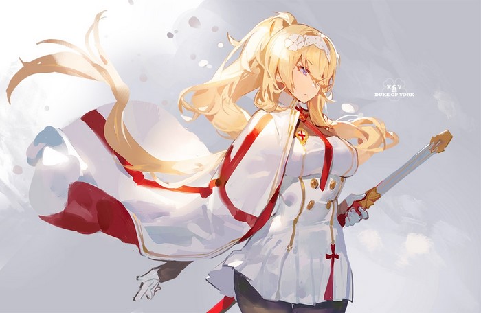 KGV Duke of York anime girl with sword