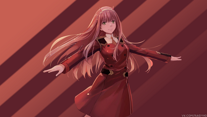 4K Zero Two from Darling in the FranXX
