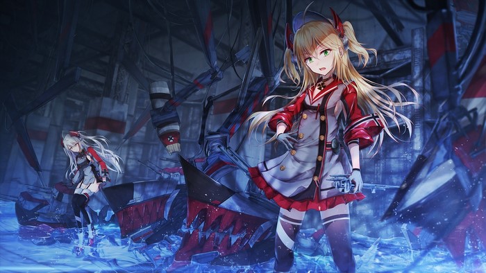 Prinz Eugen and Admiral Hipper from Azur Lane
