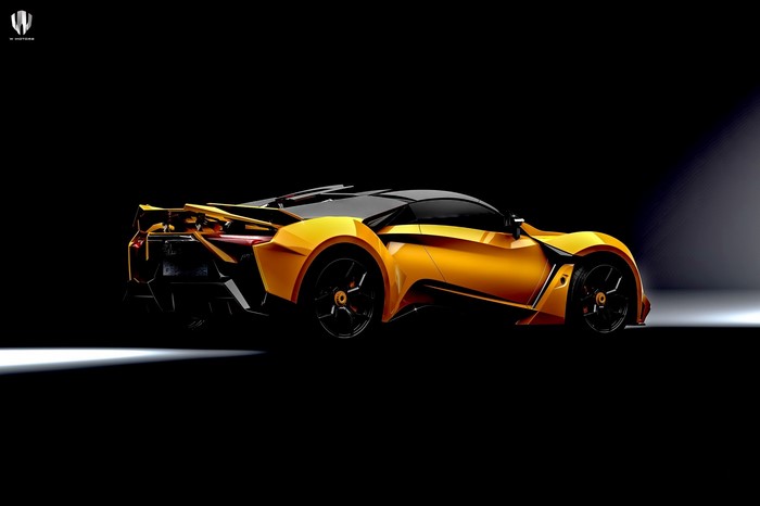 W Motors Fenyr Supersport yellow sports car