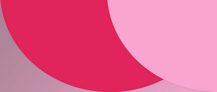 Abstract pink and red shapes