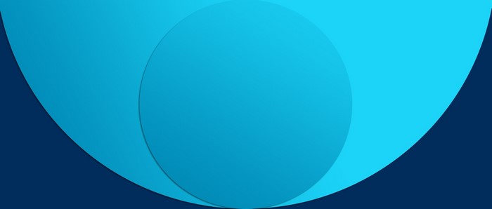Blue and cyan abstract shapes