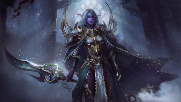 Night Elf Warrior from World of Warcraft