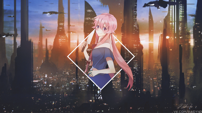 4K Gasai Yuno from Mirai Nikki