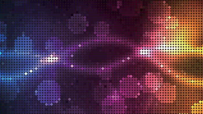 Abstract colorful halftone pattern with bokeh effect