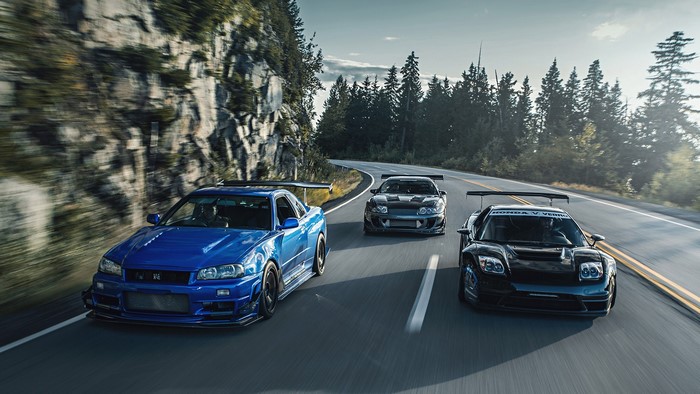 Nissan Skyline and Toyota Supra Racing