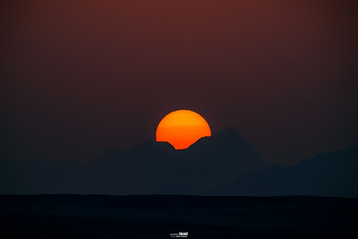 Sunset over mountains