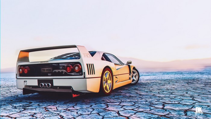 White Ferrari F40 from The Crew