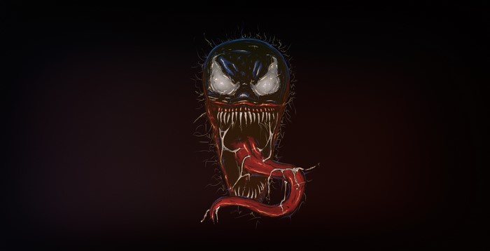 4K artwork of Venom from Spider-Man