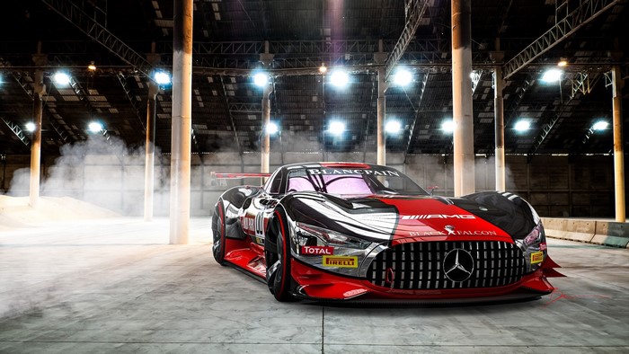 Mercedes-Benz Vision Gran Turismo in warehouse
