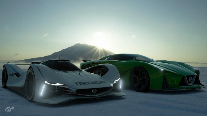 Mazda LM55 Vision Gran Turismo and Nissan Concept Car