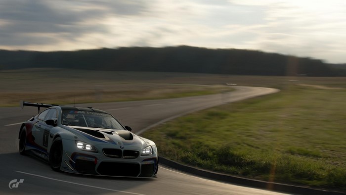 BMW M6 GT3 on a race track