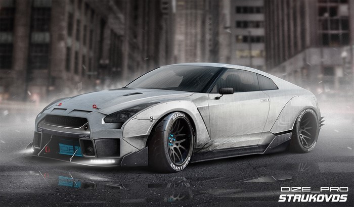 Widebody Nissan GT-R by Dmitry Strukov