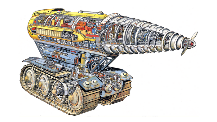 Thunderbirds Mole cross-section drawing